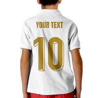 Custom France Foorball Kid Polo Shirt Les Bleus Tricolor Brush Style - Wonder Print Shop