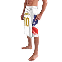 Custom France Foorball Lavalava Les Bleus Tricolor Brush Style - Wonder Print Shop