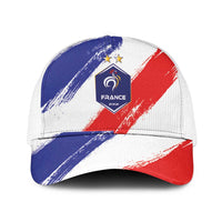 France Foorball Mesh Trucker Cap Les Bleus Tricolor Brush Style - Wonder Print Shop