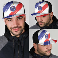 France Foorball Mesh Trucker Cap Les Bleus Tricolor Brush Style - Wonder Print Shop