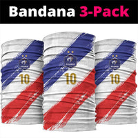 France Foorball Neck Gaiter Les Bleus Tricolor Brush Style LT03