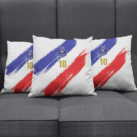 Custom France Foorball Pillow Cover Les Bleus Tricolor Brush Style - Wonder Print Shop
