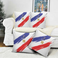 Custom France Foorball Pillow Cover Les Bleus Tricolor Brush Style - Wonder Print Shop