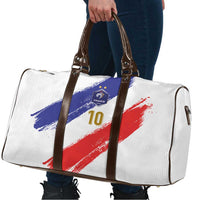 Custom France Foorball Travel Bag Les Bleus Tricolor Brush Style - Wonder Print Shop
