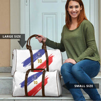 Custom France Foorball Travel Bag Les Bleus Tricolor Brush Style - Wonder Print Shop