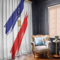 Custom France Foorball Window Curtain Les Bleus Tricolor Brush Style - Wonder Print Shop