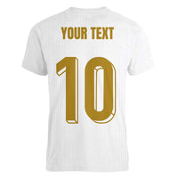 Custom France Foorball Women V-Neck T-Shirt Les Bleus Tricolor Brush Style - Wonder Print Shop