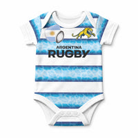 Argentina Rugby Custom Baby Onesie Pumas Stripes Style