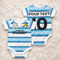 Argentina Rugby Custom Baby Onesie Pumas Stripes Style