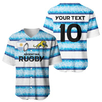 Argentina Rugby Custom Baseball Jersey Pumas Stripes Style