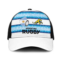 Argentina Rugby Baseball Net Cap Pumas Stripes Style