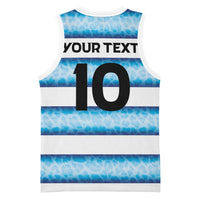 Argentina Rugby Custom Basketball Jersey Pumas Stripes Style