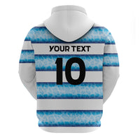 Argentina Rugby Custom Hoodie Pumas Stripes Style