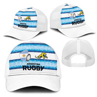 Argentina Rugby Mesh Trucker Cap Pumas Stripes Style