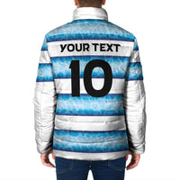 Argentina Rugby Custom Padded Jacket Pumas Stripes Style