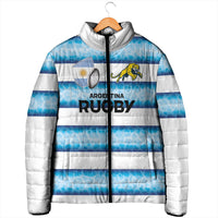 Argentina Rugby Custom Padded Jacket Pumas Stripes Style