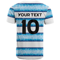 Argentina Rugby Custom T Shirt Pumas Stripes Style