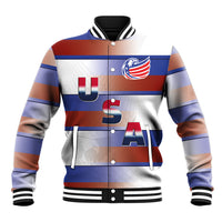 America Rugby Custom Baseball Jacket USA Falcons Stripes Style