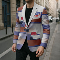 America Rugby Custom Blazer USA Falcons Stripes Style
