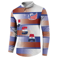 America Rugby Custom Button Sweatshirt USA Falcons Stripes Style