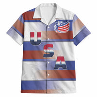 America Rugby Custom Hawaiian Shirt USA Falcons Stripes Style