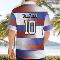 America Rugby Custom Hawaiian Shirt USA Falcons Stripes Style