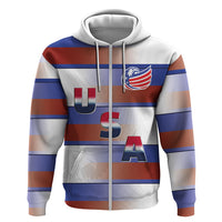 America Rugby Custom Hoodie USA Falcons Stripes Style