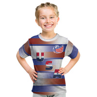America Rugby Custom Kid T Shirt USA Falcons Stripes Style
