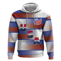 America Rugby Custom Zip Hoodie USA Falcons Stripes Style