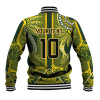 South Africa Rugby Custom Baseball Jacket Springbok with King Protea Inspired by African Heritage