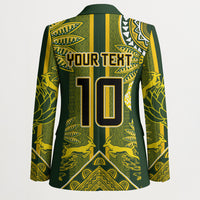 South Africa Rugby Custom Blazer Springbok with King Protea Inspired by African Heritage