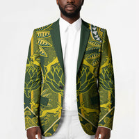 South Africa Rugby Custom Blazer Springbok with King Protea Inspired by African Heritage
