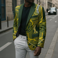 South Africa Rugby Custom Blazer Springbok with King Protea Inspired by African Heritage