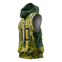 South Africa Rugby Custom Sleeveless Hoodie Springbok with King Protea Inspired by African Heritage