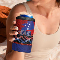 Samoan DNA-Proud of Samoa 4 in 1 Can Cooler Tumbler Polynesian Patterns - Wonder Print Shop