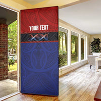 Personalised Samoan DNA-Proud of Samoa Door Cover Polynesian Patterns - Wonder Print Shop