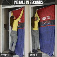 Personalised Samoan DNA-Proud of Samoa Door Cover Polynesian Patterns - Wonder Print Shop