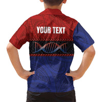 Personalised Samoan DNA-Proud of Samoa Family Matching Long Sleeve Bodycon Dress and Hawaiian Shirt Polynesian Patterns - Wonder Print Shop