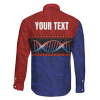 Personalised Samoan DNA-Proud of Samoa Family Matching Long Sleeve Bodycon Dress and Hawaiian Shirt Polynesian Patterns - Wonder Print Shop