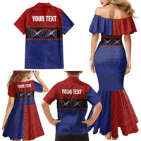 Personalised Samoan DNA-Proud of Samoa Family Matching Mermaid Dress and Hawaiian Shirt Polynesian Patterns - Wonder Print Shop