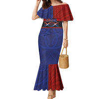 Personalised Samoan DNA-Proud of Samoa Family Matching Mermaid Dress and Hawaiian Shirt Polynesian Patterns - Wonder Print Shop
