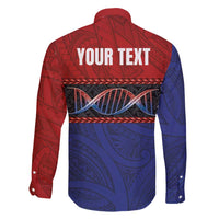 Personalised Samoan DNA-Proud of Samoa Family Matching Off Shoulder Maxi Dress and Hawaiian Shirt Polynesian Patterns - Wonder Print Shop