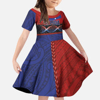 Personalised Samoan DNA-Proud of Samoa Family Matching Tank Maxi Dress and Hawaiian Shirt Polynesian Patterns - Wonder Print Shop