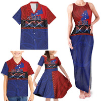 Personalised Samoan DNA-Proud of Samoa Family Matching Tank Maxi Dress and Hawaiian Shirt Polynesian Patterns - Wonder Print Shop