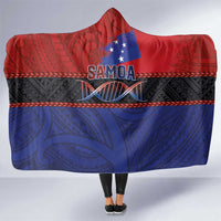 Samoan DNA-Proud of Samoa Hooded Blanket Polynesian Patterns - Wonder Print Shop