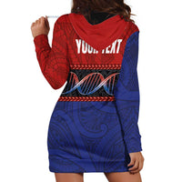 Personalised Samoan DNA-Proud of Samoa Hoodie Dress Polynesian Patterns - Wonder Print Shop