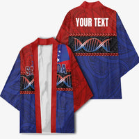 Personalised Samoan DNA-Proud of Samoa Kimono Polynesian Patterns - Wonder Print Shop