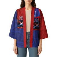 Personalised Samoan DNA-Proud of Samoa Kimono Polynesian Patterns - Wonder Print Shop