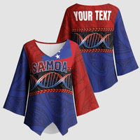 Personalised Samoan DNA-Proud of Samoa Kimono Sleeve Blouse Polynesian Patterns - Wonder Print Shop