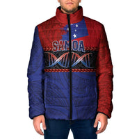 Personalised Samoan DNA-Proud of Samoa Padded Jacket Polynesian Patterns - Wonder Print Shop
